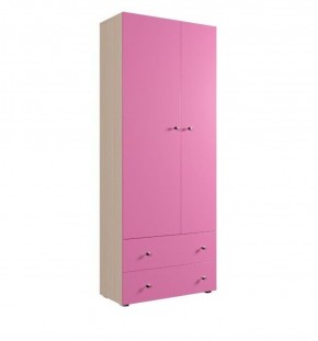 Шкаф ДМ 800 с 2-мя ящиками (розовый) в Тарко-Сале - tarko-sale.ok-mebel.com | фото