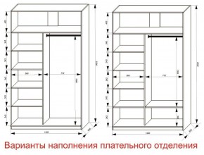 Шкаф-купе 1400 серии SOFT D8+D2+B2+PL4 (2 ящика+F обр.штанга) профиль «Графит» в Тарко-Сале - tarko-sale.ok-mebel.com | фото 8