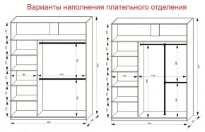 Шкаф-купе 1800 серии SOFT D1+D3+B2+PL1 (2 ящика+1штанга) профиль «Графит» в Тарко-Сале - tarko-sale.ok-mebel.com | фото 7