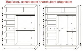 Шкаф-купе 1800 серии SOFT D8+D2+B2+PL4 (2 ящика+F обр.штанга) профиль «Графит» в Тарко-Сале - tarko-sale.ok-mebel.com | фото 8