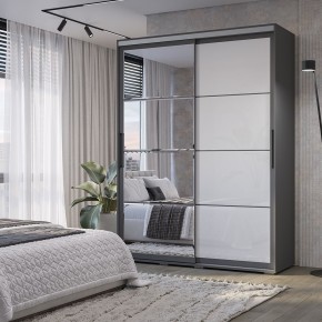 Шкаф-купе Крафт-6 1.6 м ШКК-06 (графит) в Тарко-Сале - tarko-sale.ok-mebel.com | фото