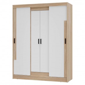 Шкаф-купе Смарт ШКК-06 (дуб сонома/белый) в Тарко-Сале - tarko-sale.ok-mebel.com | фото 2