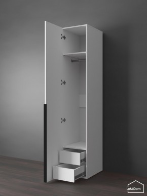 Шкаф Linnea MHR-1-3 2050х400х510 (Белый-М 11.1.1) в Тарко-Сале - tarko-sale.ok-mebel.com | фото 7