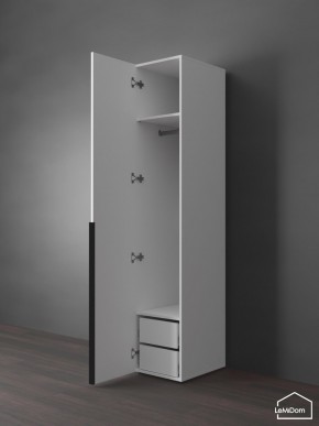 Шкаф Linnea MHR-1-3 2050х400х510 (Белый-М 11.1.2) в Тарко-Сале - tarko-sale.ok-mebel.com | фото 5