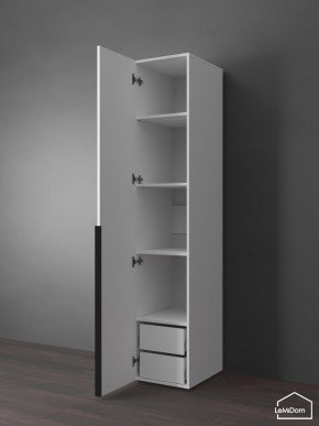 Шкаф Linnea MHR-1-3 2050х400х510 (Белый-М 11.1.2) в Тарко-Сале - tarko-sale.ok-mebel.com | фото 5