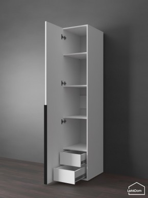 Шкаф Linnea MHR-1-3 2050х400х510 (Белый-М 11.1.2) в Тарко-Сале - tarko-sale.ok-mebel.com | фото 6