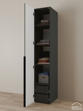 Шкаф Linnea MHR-1-4 2050х400х510 (Графит-М 11.1.25) в Тарко-Сале - tarko-sale.ok-mebel.com | фото 5