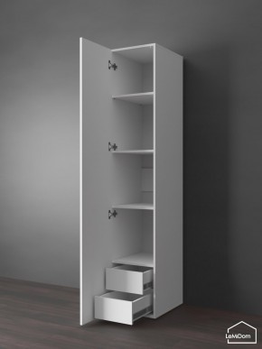Шкаф Linnea MHR-1PO-4 2050х400х510 (Белый-М 11.1.2) в Тарко-Сале - tarko-sale.ok-mebel.com | фото 4