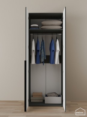 Шкаф Linnea MHR-2 2050х800х510 (Графит-М 11.1.25) в Тарко-Сале - tarko-sale.ok-mebel.com | фото 4