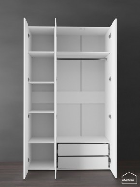 Шкаф Linnea MHR-3PO-2 2050х1200х510 (Белый-М 11.1.1) в Тарко-Сале - tarko-sale.ok-mebel.com | фото 6