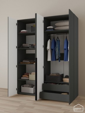 Шкаф Linnea MHR-4-2 2050х1600х510 (Графит-М 11.1.25) в Тарко-Сале - tarko-sale.ok-mebel.com | фото 5
