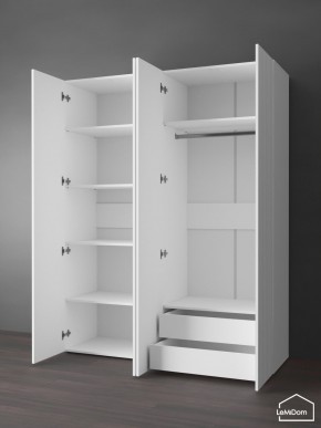 Шкаф Linnea MHR-4PO-2 2050х1600х510 (Белый-М 11.1.2) в Тарко-Сале - tarko-sale.ok-mebel.com | фото 6