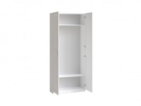Шкаф МАКС двухстворчатый, цвет белый в Тарко-Сале - tarko-sale.ok-mebel.com | фото 2