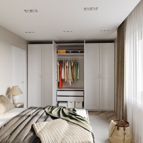 Шкаф МАКС двухстворчатый, цвет белый в Тарко-Сале - tarko-sale.ok-mebel.com | фото 4