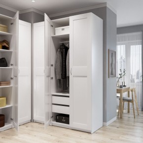 Шкаф МАКС однодверный, цвет белый в Тарко-Сале - tarko-sale.ok-mebel.com | фото 4