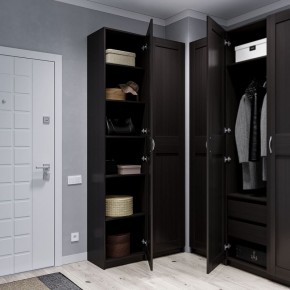 Шкаф МАКС однодверный узкий, цвет Дуб Венге в Тарко-Сале - tarko-sale.ok-mebel.com | фото 4