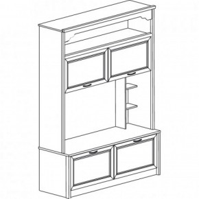 Шкаф многоцелевой №664 "Флоренция" Дуб оксфорд в Тарко-Сале - tarko-sale.ok-mebel.com | фото 2