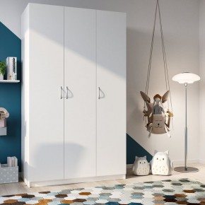 Шкаф ПЕГАС трехдверный, цвет белый в Тарко-Сале - tarko-sale.ok-mebel.com | фото 2