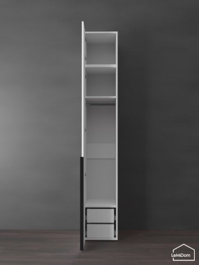 Шкаф с антресолью Linnea MHR-1A-3 2450х400х510 (Белый-М 11.1.2) в Тарко-Сале - tarko-sale.ok-mebel.com | фото 5