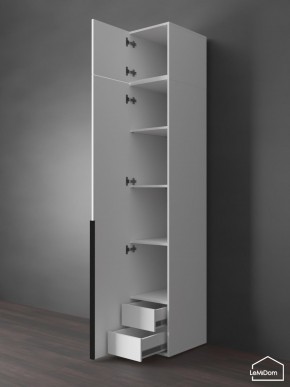 Шкаф с антресолью Linnea MHR-1A-4 2450х400х510 (Белый-М 11.1.2) в Тарко-Сале - tarko-sale.ok-mebel.com | фото 5