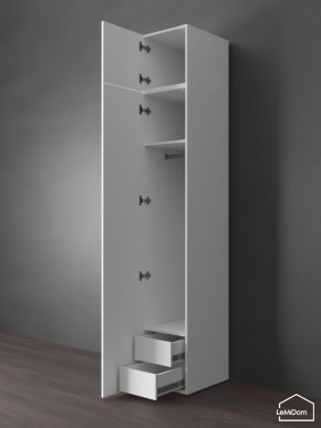 Шкаф с антресолью Linnea MHR-1POA-3 2450х400х510 (Белый-М 11.1.2) в Тарко-Сале - tarko-sale.ok-mebel.com | фото 6