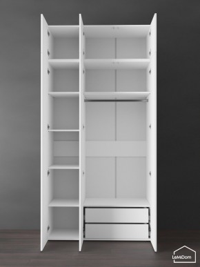 Шкаф с антресолью Linnea MHR-3POA-2 2450х1200х510 (Белый-М 11.1.2) в Тарко-Сале - tarko-sale.ok-mebel.com | фото 6