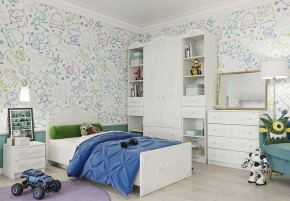KI-KI СД450.1 Стеллаж 450 с ящ (белый/белое дерево) в Тарко-Сале - tarko-sale.ok-mebel.com | фото 4