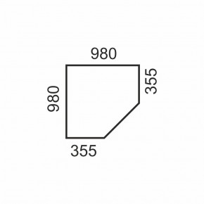 Шкаф угловой 2D, OLIVIA, цвет вудлайн крем/дуб анкона в Тарко-Сале - tarko-sale.ok-mebel.com | фото 4