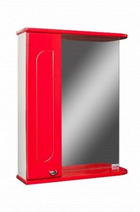 Шкаф-зеркало Радуга Красный 50 левый АЙСБЕРГ (DA1122HZR) в Тарко-Сале - tarko-sale.ok-mebel.com | фото