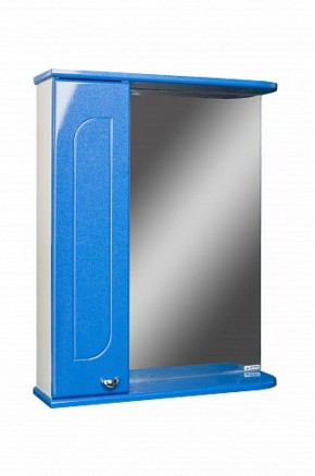 Шкаф-зеркало Радуга Синий металлик 55 левый АЙСБЕРГ (DA1129HZR) в Тарко-Сале - tarko-sale.ok-mebel.com | фото 1