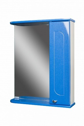 Шкаф-зеркало Радуга Синий металлик 60 правый АЙСБЕРГ (DA1130HZR) в Тарко-Сале - tarko-sale.ok-mebel.com | фото
