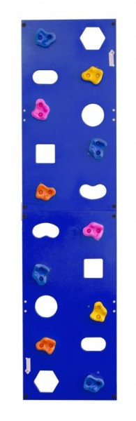 Скалодром пристенный (500*2000) стандарт ЭЛЬБРУС с отверстиями (10 шт. зацепов) цв.синий в Тарко-Сале - tarko-sale.ok-mebel.com | фото