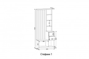 СТЕФАНИ-1 Прихожая в Тарко-Сале - tarko-sale.ok-mebel.com | фото 2