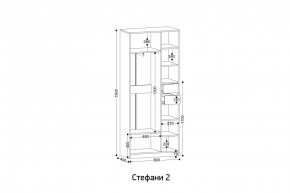 СТЕФАНИ-2 Шкаф в Тарко-Сале - tarko-sale.ok-mebel.com | фото 2