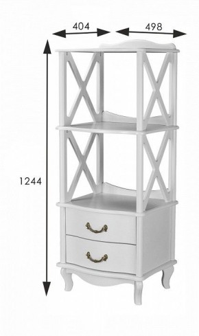 Стеллаж комбинированный Джульетта Л в Тарко-Сале - tarko-sale.ok-mebel.com | фото 8