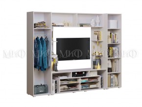 ГАРМОНИЯ Стенка (МДФ) Черный глянец/Белый в Тарко-Сале - tarko-sale.ok-mebel.com | фото 2