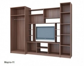 Стенка Марта 11 (Венге/Беленый дуб) в Тарко-Сале - tarko-sale.ok-mebel.com | фото 4