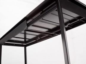 Стол CREMONA 140 HIGH GLOSS STATUARIO Белый мрамор глянцевый, керамика/ черный каркас, ®DISAUR в Тарко-Сале - tarko-sale.ok-mebel.com | фото 6
