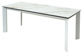 Стол CREMONA 160 KL-188 Контрастный мрамор / белый каркас, ®DISAUR в Тарко-Сале - tarko-sale.ok-mebel.com | фото 3
