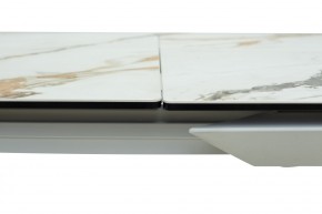 Стол CREMONA 160 KL-188 Контрастный мрамор / белый каркас, ®DISAUR в Тарко-Сале - tarko-sale.ok-mebel.com | фото 5