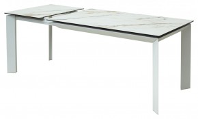 Стол CREMONA 160 KL-188 Контрастный мрамор / белый каркас, ®DISAUR в Тарко-Сале - tarko-sale.ok-mebel.com | фото 6