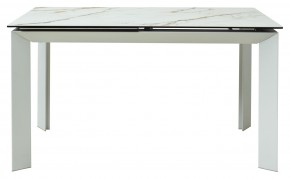 Стол CREMONA 160 KL-188 Контрастный мрамор / белый каркас, ®DISAUR в Тарко-Сале - tarko-sale.ok-mebel.com | фото 8