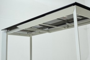 Стол CREMONA 180 KL-188 Контрастный мрамор матовый, итальянская керамика/ белый каркас, ®DISAUR в Тарко-Сале - tarko-sale.ok-mebel.com | фото 8