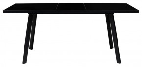 Стол ФИН 120 Черный, стекло/ Черный каркас М-City в Тарко-Сале - tarko-sale.ok-mebel.com | фото