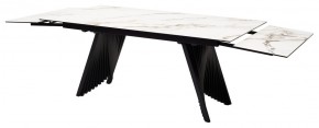 Стол IVAR 180 MARBLES KL-188 Контрастный мрамор, итальянская керамика, ®DISAUR в Тарко-Сале - tarko-sale.ok-mebel.com | фото 9