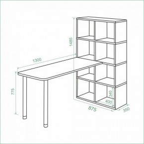 Стол компьютерный Bartolo в Тарко-Сале - tarko-sale.ok-mebel.com | фото 3