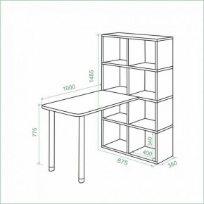 Стол компьютерный Bartolo в Тарко-Сале - tarko-sale.ok-mebel.com | фото 3