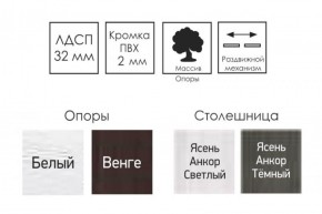 Стол раскладной Ялта-2 (опоры массив резной) в Тарко-Сале - tarko-sale.ok-mebel.com | фото 4