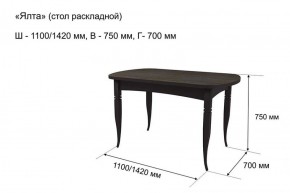 Стол раскладной Ялта (опоры массив цилиндрический) в Тарко-Сале - tarko-sale.ok-mebel.com | фото 5