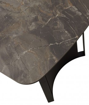 Стол RASMUS 160 KL-80 Серый мрамор, итальянская керамика / черный каркас, ®DISAUR в Тарко-Сале - tarko-sale.ok-mebel.com | фото 9